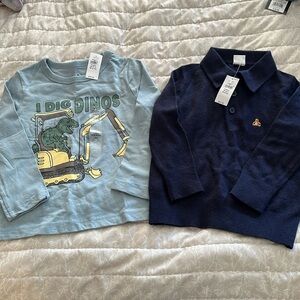 Baby gap long sleeve tee and sweater
